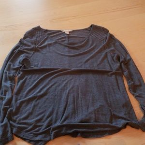 Gray banana republic top